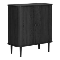 Nikko Dressoir Zwart met Ribbelfront 80 cm