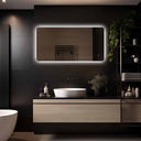 Rechthoekig badkamerspiegel Malaga 120×60 cm met LED-verlichting rondom