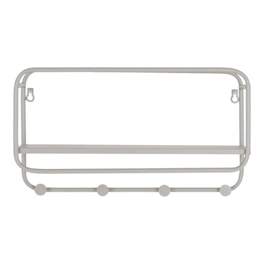 Feira Wandgarderobe mit Hutablage – grau