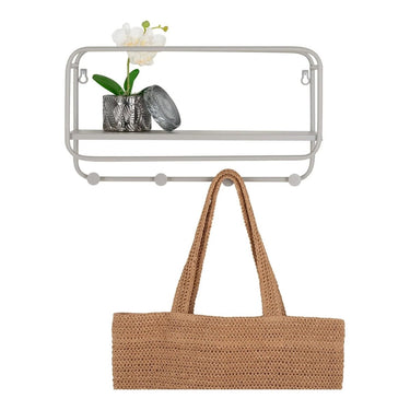 Feira Wandgarderobe mit Hutablage – grau