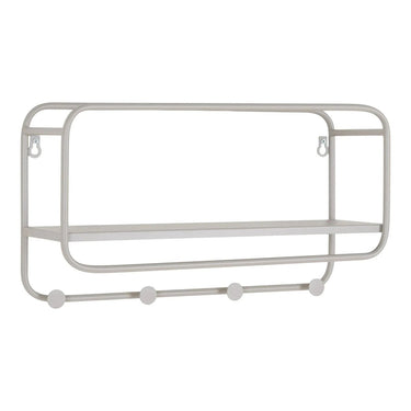 Feira Wandgarderobe mit Hutablage – grau