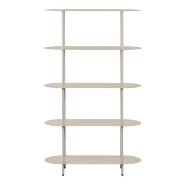 Rieti Opbergrek met 5 ovale planken - zand/beige