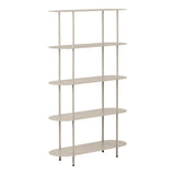 Rieti Opbergrek met 5 ovale planken - zand/beige open rek - zand en beige - Mooier Thuis