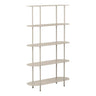 Rieti Opbergrek met 5 ovale planken - zand/beige open rek - zand en beige - Mooier Thuis