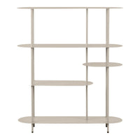 Rieti Open rek met 5 ovale planken - zand/beige - afbeelding 2