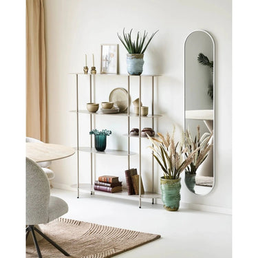 Rieti Open rek met 5 ovale planken - zand/beige