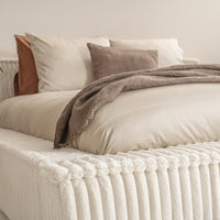 Platformbed Melody Parelbeige – 180x200 cm – Incl. Matras