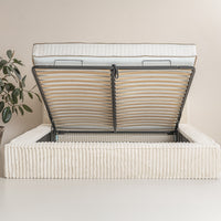 Platformbed Melody Parelbeige – 180x200 cm – Incl. Matras