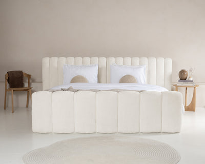 Platformbed Adore Chique Beige – 160x200 cm – Incl. Matras