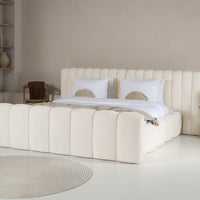 Platformbed Adore Chique Beige – 180x200 cm – Incl. Matras