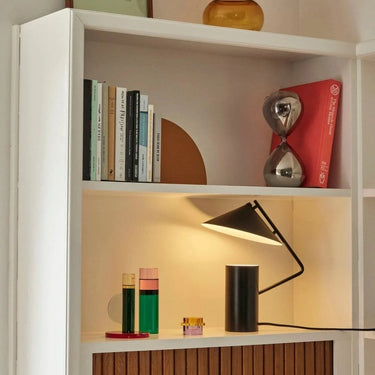 Kiosk-Kerzenständer gelb/lila (2er-Set)