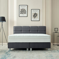 Boxspring Vida Velvet Antraciet – 180x200 cm