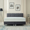 Boxspring Vida Velvet Antraciet – 180x200 cm - velvet en metaal - Mooier Thuis