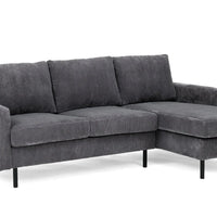 3-zitsbank chaise longue - RIB Antraciet - Mooier Thuis