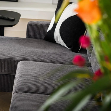 3-zitsbank chaise longue - RIB Antraciet