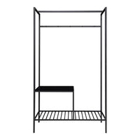 House of Nordic Vita open kledingrek met 5 haken en hangers - Mooier Thuis