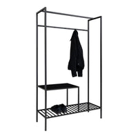 Vita open kledingrek met 5 haken en hangers - afbeelding 2