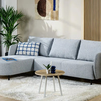 3-zits hoekbank met ovale lounge L+R - Urban Grijs - Mooier Thuis