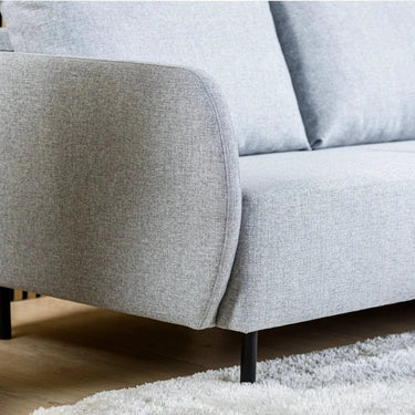 3-zits hoekbank met ovale lounge L+R - Urban Grijs