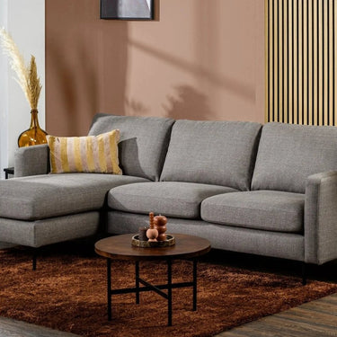 3-zits hoekbank L+R - Woven Taupe