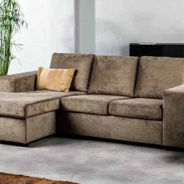 3-zits hoekbank L+R - Hotel Chique Bruin