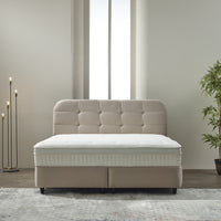 Opbergboxspring Rondo Beige – 180x200 cm