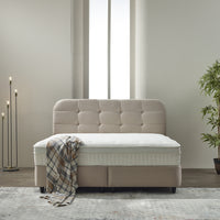 Opbergboxspring Rondo Beige – 180x200 cm