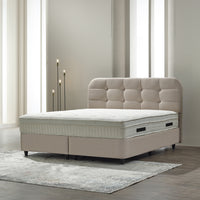 Opbergboxspring Rondo Beige – 180x200 cm