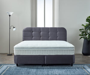 Storage Divan Bed Rondo Anthracite – 140x200 cm