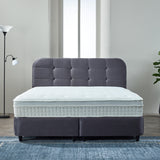 Opbergboxspring Rondo Antraciet – 160x200 cm - velvet en metaal - Mooier Thuis