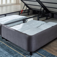 Opbergboxspring Rondo Antraciet – 180x200 cm