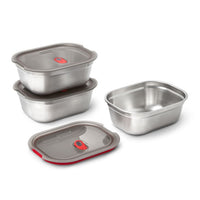 Black+Blum Voedselcontainerset RVS 3-delig klein