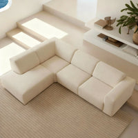 MT Loft Hayden 3-zits hoekbank links met ottomane - Vinci Beige - Mooier Thuis