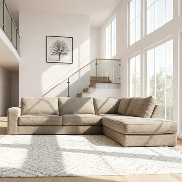 Easton 3-Sitzer Ecksofa rechts - Silencio Beige