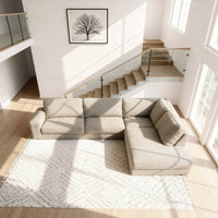Easton 3-zits hoekbank rechts - Silencio Beige - afbeelding 2