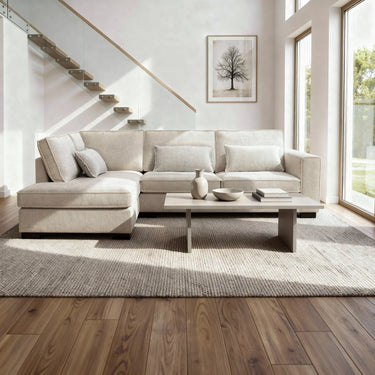 Addison 3-zits hoekbank links - Cremona 2 Beige