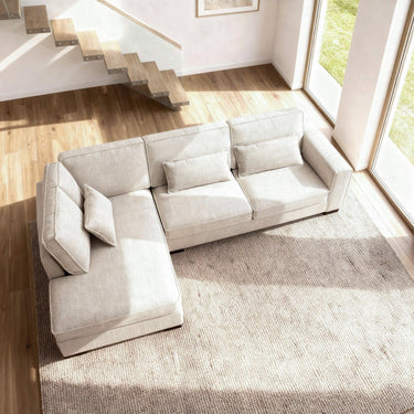 Addison 3-zits hoekbank links - Cremona 2 Beige