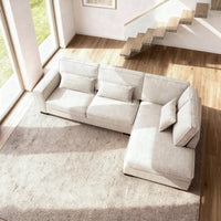 MT Loft Addison 3-zits hoekbank rechts - Cremona 2 Beige - Mooier Thuis