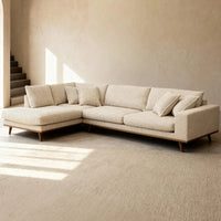 MT Loft Harper 3-zits hoekbank links - Silencio Beige - Mooier Thuis