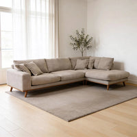 MT Loft Harper 3-zits hoekbank rechts - Silencio Lichtbruin - Mooier Thuis