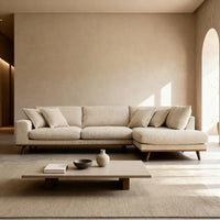 Harper 3-zits hoekbank rechts - Silencio Beige - Mooier Thuis