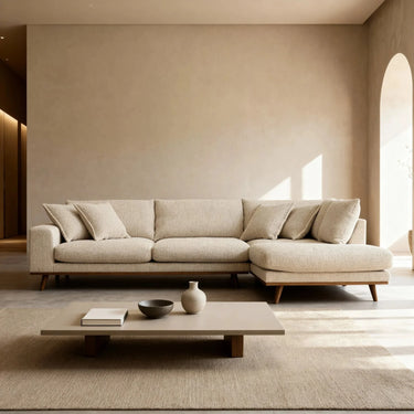 Harper 3-zits hoekbank rechts - Silencio Beige