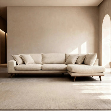 Harper 3-zits hoekbank rechts - Silencio Beige
