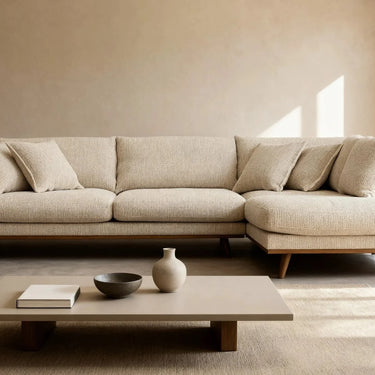 Harper 3-zits hoekbank rechts - Silencio Beige