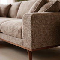 Harper 3-zits chaise longue links - Silencio Lichtbruin - afbeelding 2