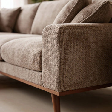 Harper 3-Sitzer Chaise Longue links – Silencio Hellbraun