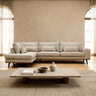 Paloma 3-zits hoekbank links - Borg Beige - 292 cm breed - Mooier Thuis