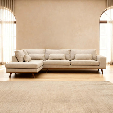 Paloma 3-zits hoekbank links - Borg Beige