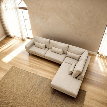 Paloma 3-zits hoekbank rechts - Borg Beige