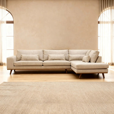 Paloma 3-zits hoekbank rechts - Borg Beige